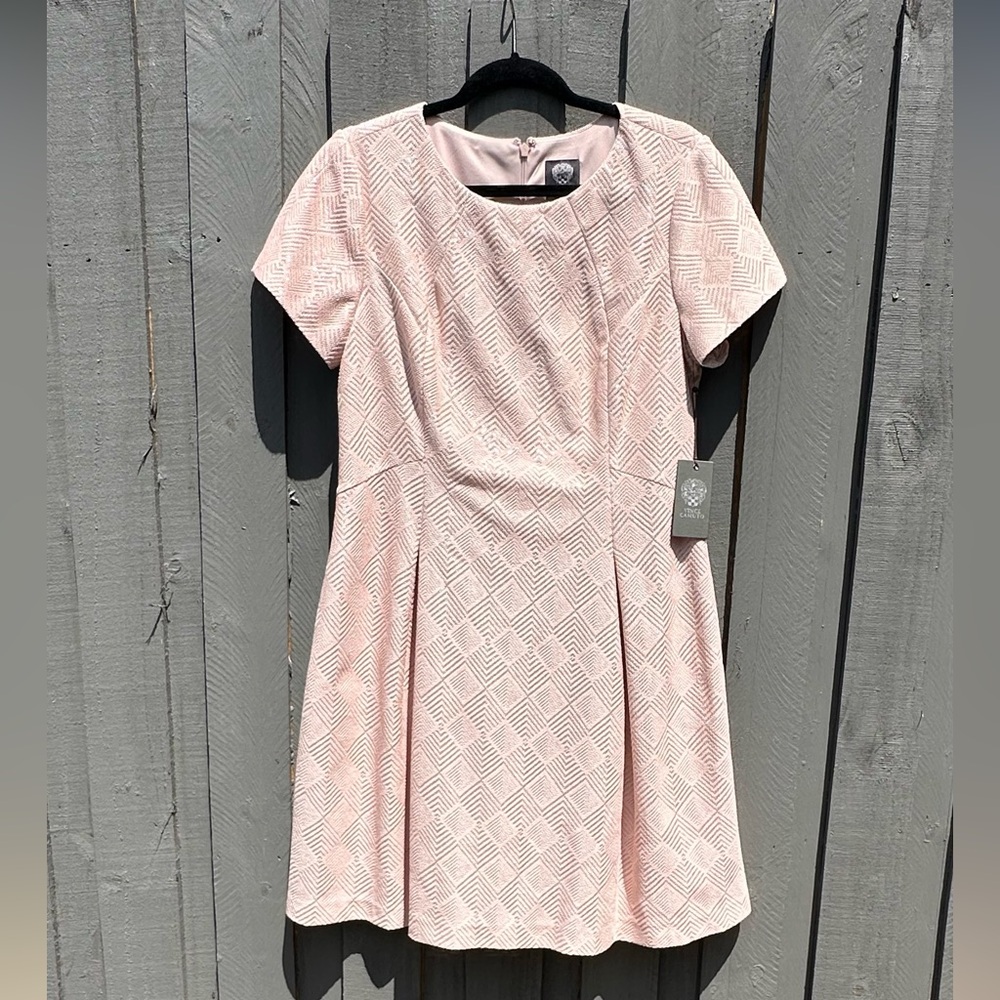 NWT Vince Camuto pink and silver dress